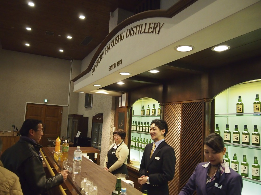 サントリー白州工場の試飲